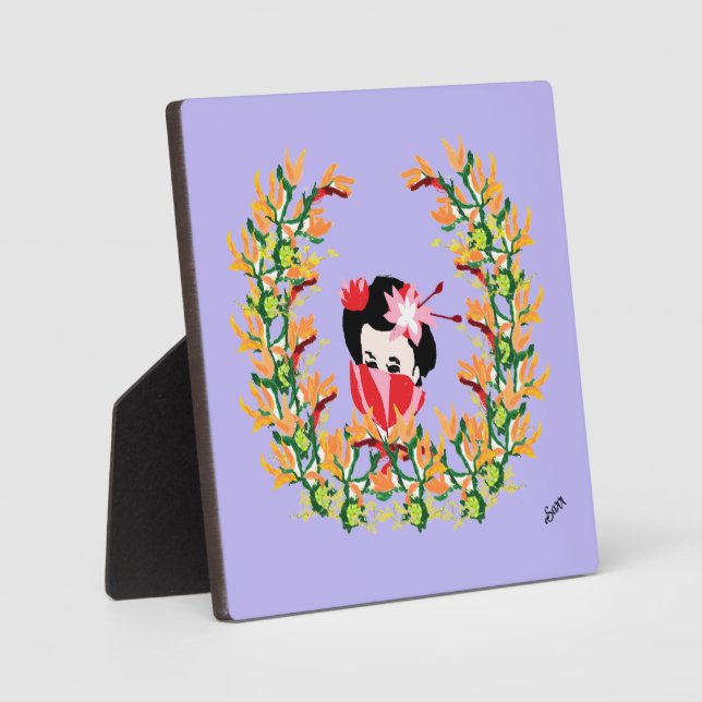 Plaque Photo Tabletop Easel With Canvas : Elegants (Recto)