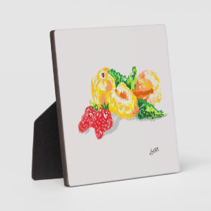 Plaque Photo Tablette W/Canvas : Fruit Pour La Journée
