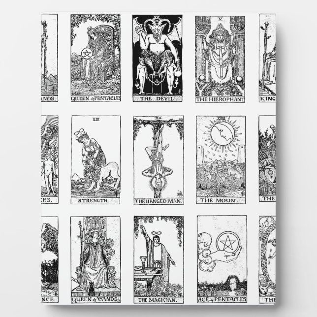 Plaque Photo tarot antique (Devant)