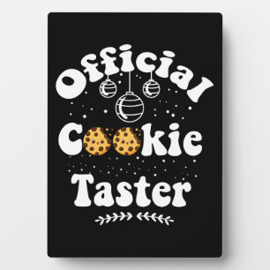 Plaque Photo Tasteur de biscuits officiel Amoureux des biscuits