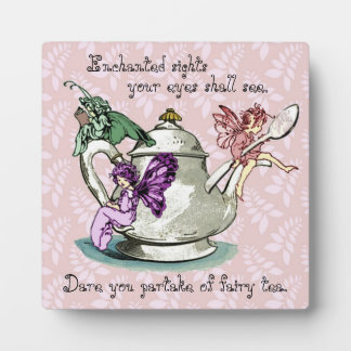 Plaque Photo Tea Fairies