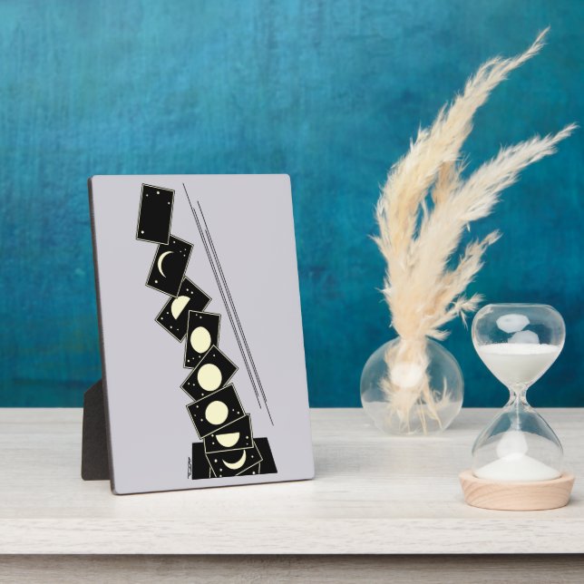 Plaque Photo Temps passant à travers un trou (Côté)