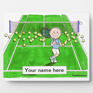 Plaque Photo Tennis Male