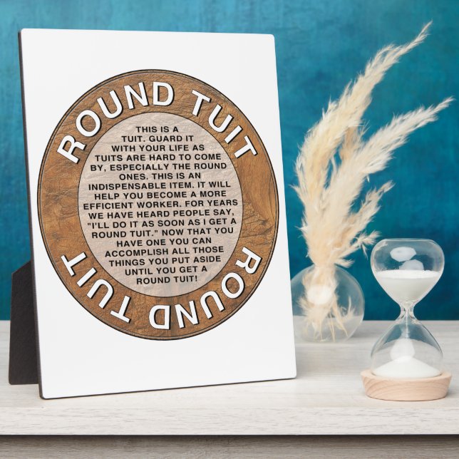 Plaque Photo Tête ronde (Côté)