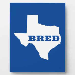 Plaque Photo Texas Bred