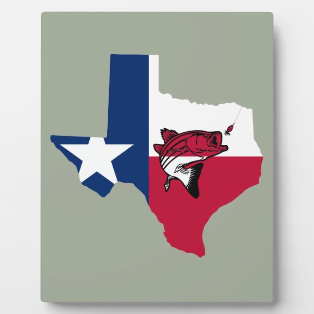 Plaque Photo Texas Fishing (Devant)