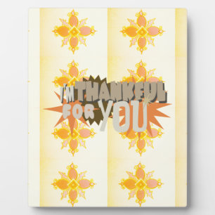 Plaque Photo Thankful for you