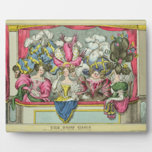 Plaque Photo The Dress Circle, publié par Thomas McLean, Lond