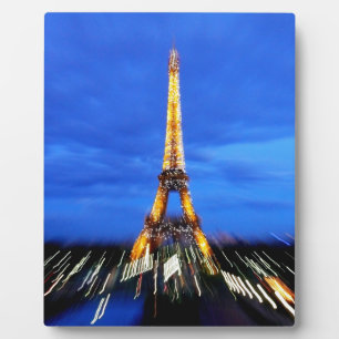Plaque Photo The Eiffel Tower Paris France