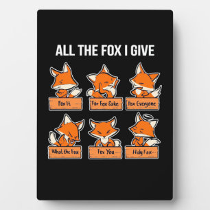 Plaque Photo The Fox I Give