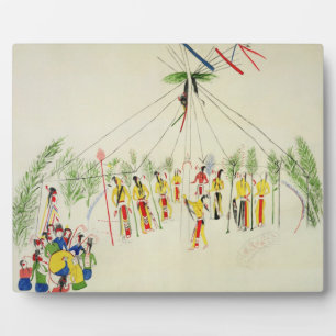 Plaque Photo The Shoshone Sun Dance (pigment on muslin)