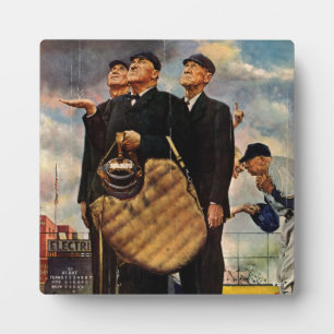 Plaque Photo Three Umpires