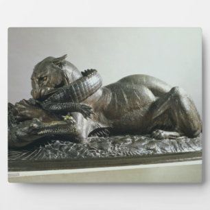 Plaque Photo Tivouring à alligator, 1832 (bronze)