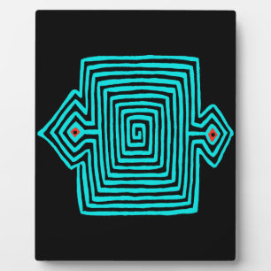 Plaque Photo Tortue Mola Panama - Noir Bleu