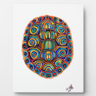 Plaque Photo Tortue peinte