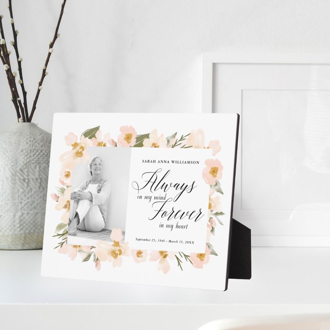 Plaque Photo Toujours dans mon esprit pour toujours dans mon mé (Créateur téléchargé)