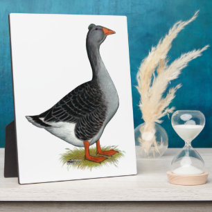 Plaque Photo Toulouse Goose Tufted