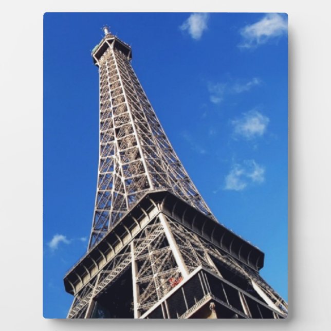 Plaque Photo Tour Eiffel Paris Europe Travel (Devant)