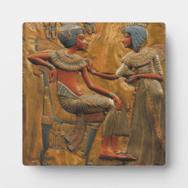 Plaque Photo Toutânkhamon et Ânkhesenamon