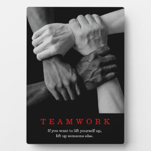 Plaque Photo Travail D'Équipe Motivation Inspiration Citation M