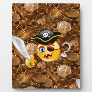 Plaque Photo trésor pirate emoji