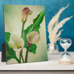 Plaque Photo Trois lys calla Incroyable peinture acrylique bota