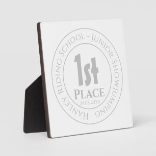 Plaque Photo Trophée de saut d'obstacles de l'école d'équitatio