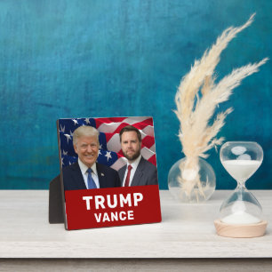 Plaque Photo Trump Vance 2024