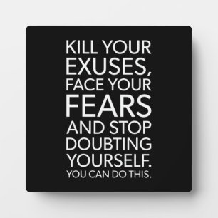 Plaque Photo Tuer vos discours - Motivationnel