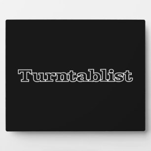 Plaque Photo Turntablist