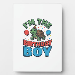 Plaque Photo Turtle garçon d'anniversaire conception de chemise