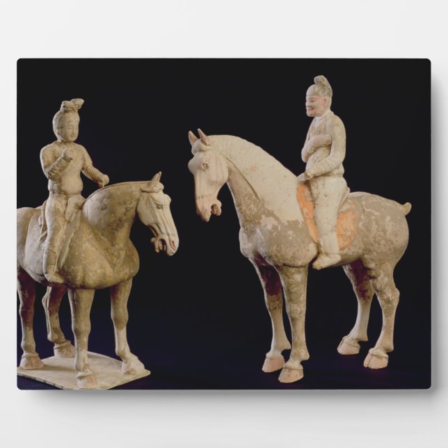 Plaque Photo Two Riders, Chinese, Tang dynasty (618-906) (Devant)