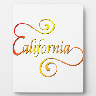 Plaque Photo Typographie de Californie