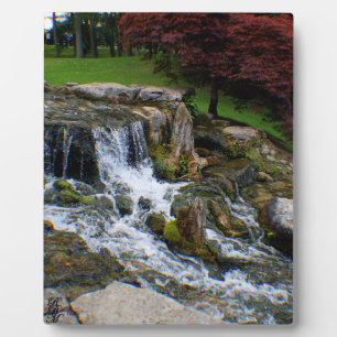 Plaque Photo Une petite cascade