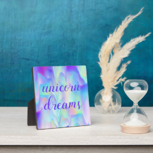 Plaque Photo Unicorn Dreams