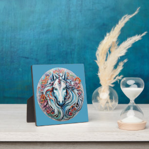 Plaque Photo Unicorne