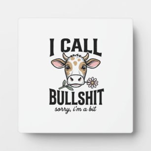 Plaque Photo Vache drôle que j'appelle Design de T-shirt vintag