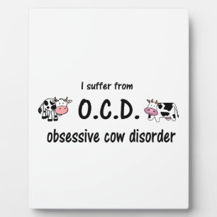 Plaque Photo Vache OCD