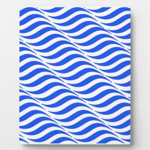 Plaque Photo Vagues bleues