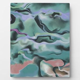 Plaque Photo Vagues En Harmonie Acrylique Pour L'Art Abstrait