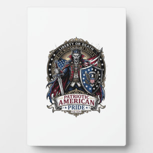 Plaque Photo Vampire Patriotique Liberté Seigneur Horreur Monst