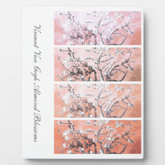 Plaque Photo Van Gogh Les fleurs d'amandes rose