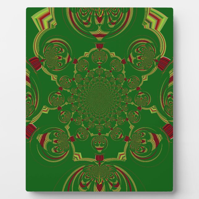 Plaque Photo Vert vintage (Devant)