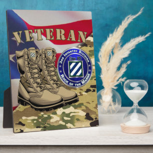 Plaque Photo Vétéran de la 3e division d'infanterie