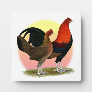Plaque Photo Vieux jeu anglais Bantam : BB Red