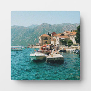 Plaque Photo Ville côtière de Perast, Monténégro
