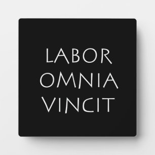 Plaque Photo Vincit de la société du travail
