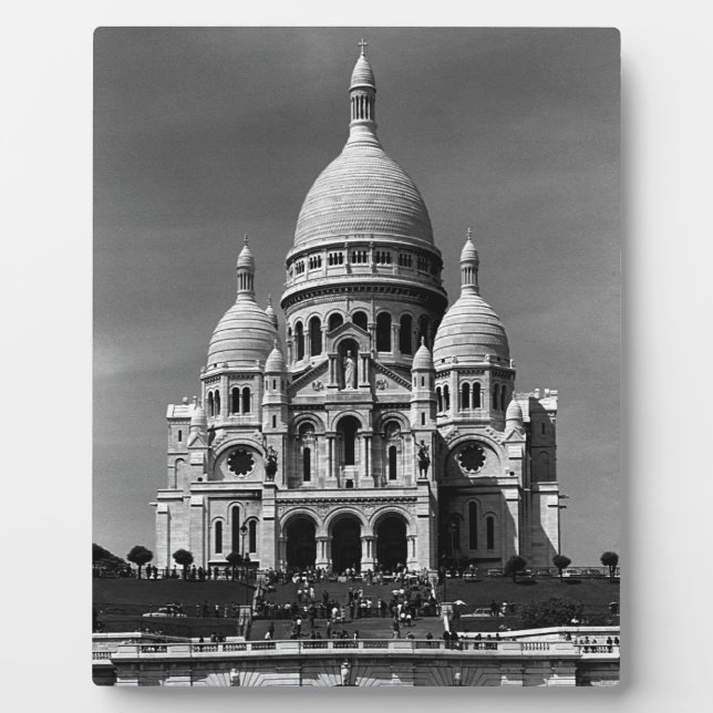 Plaque Photo Vintage France Paris Basilique du Sacré Coeur 1970 (Devant)
