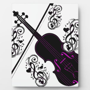 Plaque Photo Violon, amour cinglé_