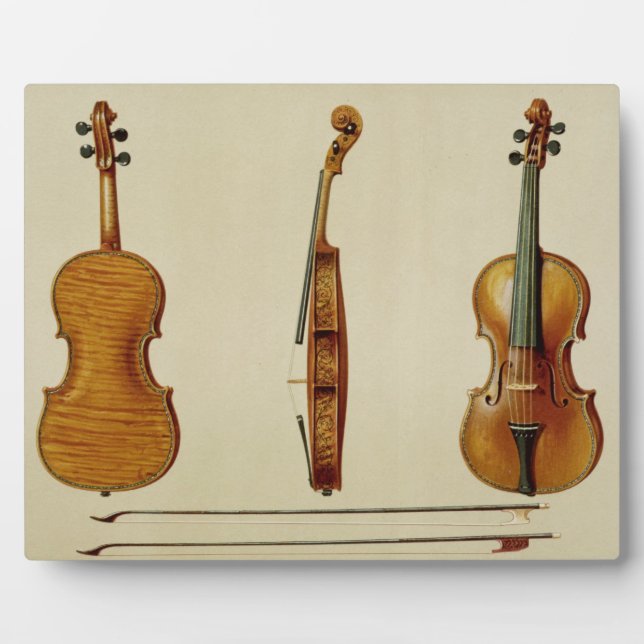 Plaque Photo Violon Hellier fabriqué par Antonio Stradivarius ( (Devant)